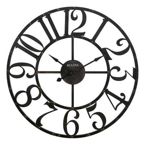 Reloj De Pared Grande Estilo Rustico, Color Marron.