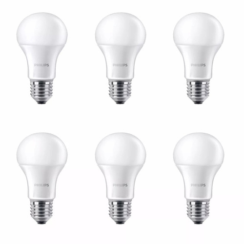 Pack X6 Lampara Led Philips 8w=70w Frio O Calido