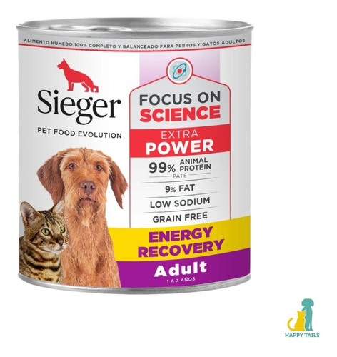 Sieger Extra Recovery Perros / Gatos X 340 Gr - Happy Tails