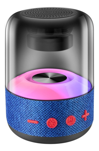 Altavoz Bluetooth Portátil Con Luz Led Fresca Bluetooth 5.1e