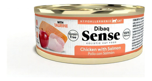 Alimento Humedo Gato Adulto Dibaq Sense Pollo/salmon 70gr