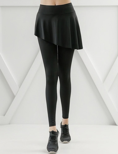Pantalones De Yoga Elásticos Para Mujer Con Falda Y Leggings