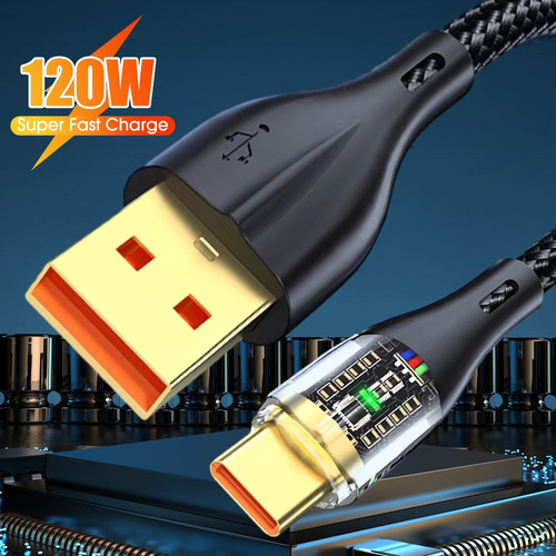 Cables De Datos De Carga Rápida De 6 A, Cable De Carga Usb A