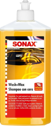 Shampoo Con Cera * 500ml  (313 200) Sonax