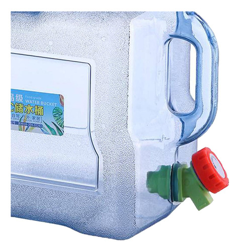 Jarra Redonda Plástica Del Cubo De La Botella De Agua 8l