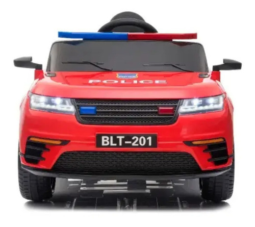 Carro Elétrico Drift Policia Crianças C/ Controle 12v Bel Cor Vermelho