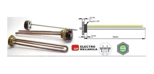 Imagen 5 de 10 de Resistencia Completa Termotanque Electrico 2000w Y Extractor