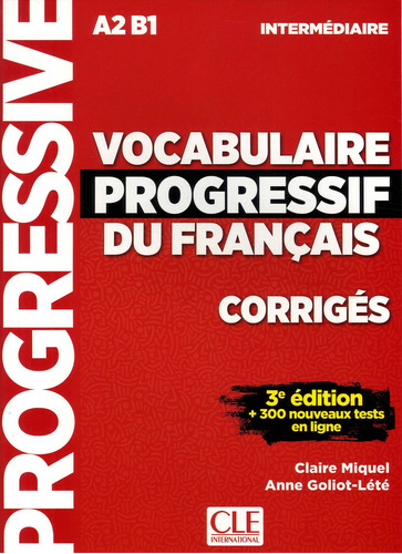 Vocabulaire Progressif Du Francais Niveau Intermediare Corri