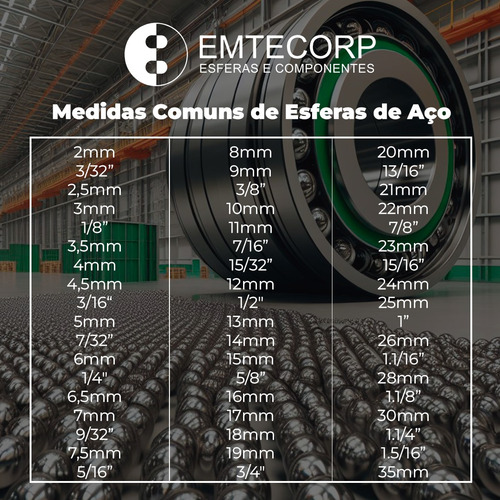 Esferas Aço Cromo 16,669mm Para Junta Homocinética 10 Peças