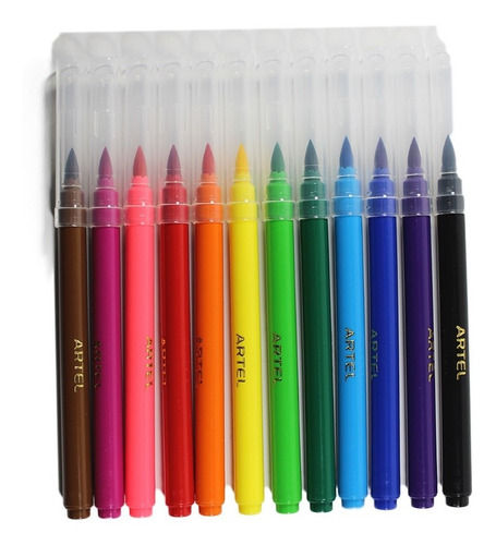 Imagen 4 de 6 de Brush Pen Artel 12 Colores