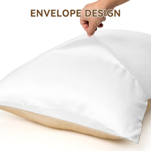 Fundas De Almohada De Seda Morera, Estándar, 25 Momme
