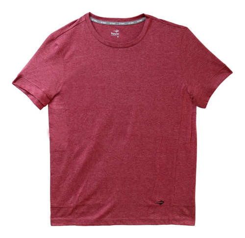 Imagen 1 de 2 de Remera Topper Training Hombre Poly/cttn Bordo - Menpi