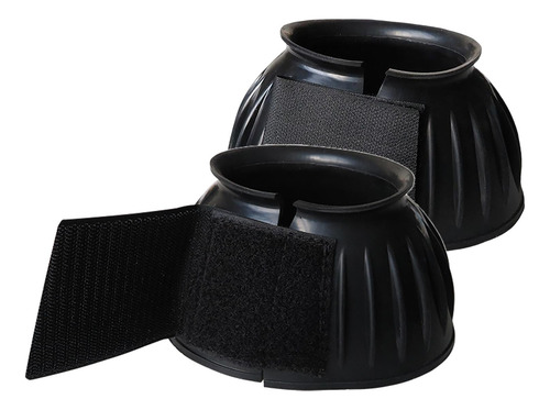 2x Horse Bell Boots Overreach Boot Largo 8,6 Cm X 8,9 Cm