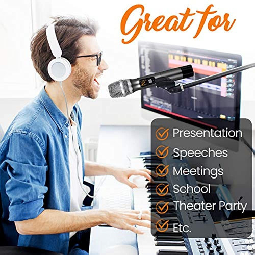 Microfono Pyle Pdwmu103 Uhf Wireless System - Handheld Mic A