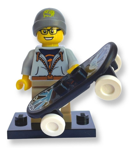 Lego Minifigura Chico Con Un Skate Serie 4 8804