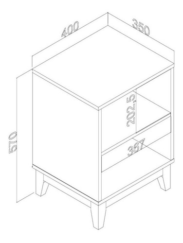 Mesa Lateral,auxiliar,de Apoyo Bertolini Le 6005 Negro