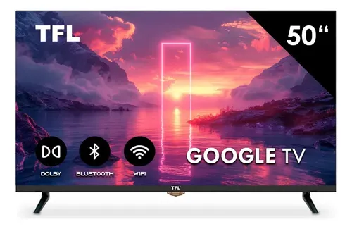 Pantalla Smart TV TFL 50 Pulgadas Google Tv 4k Ultra Hd Qled Frameless Bluetooth Dolby Audio