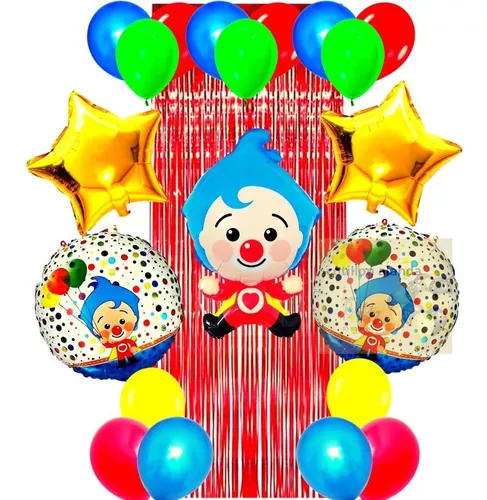 Combo Globos De Cumpleaños Payaso Plin Plin Kit Completo N°3