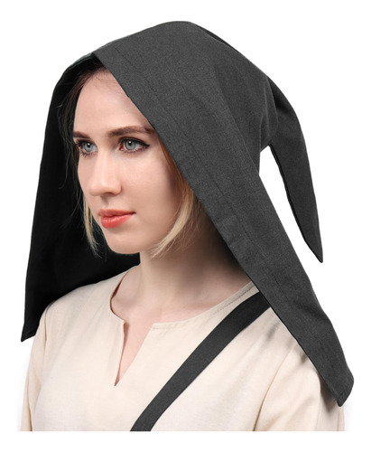 Procos Gorro Medieval Mujer Con Capucha Liripipe, Sombrero