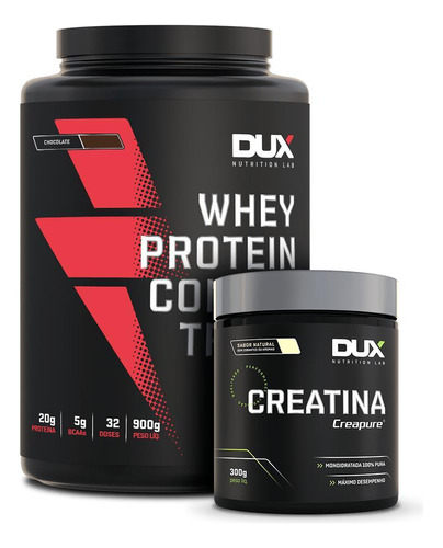 Whey Protein Concentrado Baunilha 900g + Creatina Creapure