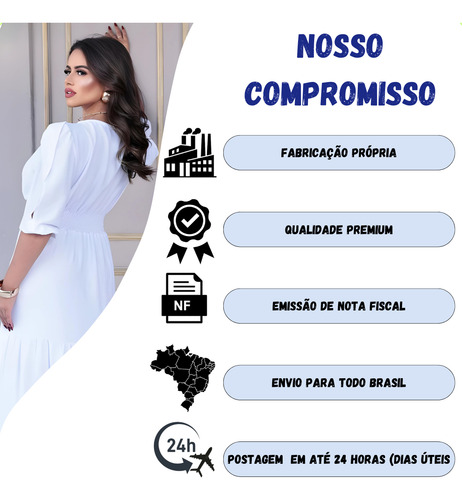 Vestido Longo Fenda Plus Size Maxi Forrado Acinturado Luxo