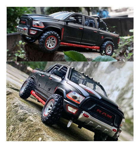 Carros De Metal Em Miniatura Dodge Ram Trx Com Luzes E Som