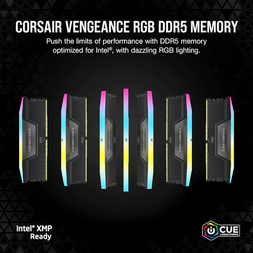 Corsair Vengeance Rgb Ddr5 Ram 32gb (2x16gb) 5200mhz Cl40...