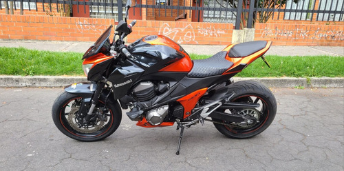 Kawazaki Z800 2014 113hp 83nm Naranja/negro Excelente