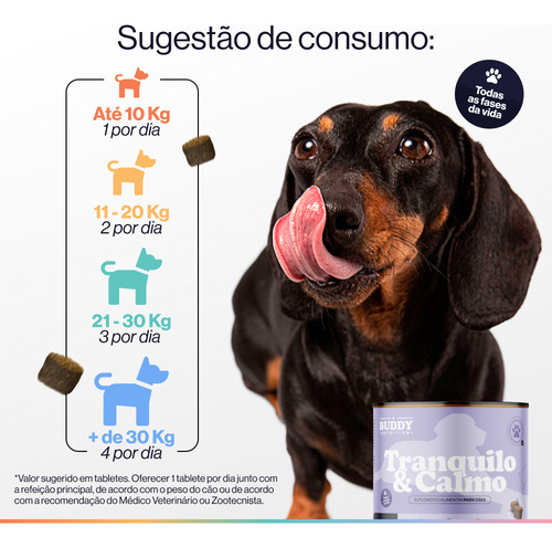 Tranquilo & Calmo - Suplemento Para Cães - Buddy Nutrition