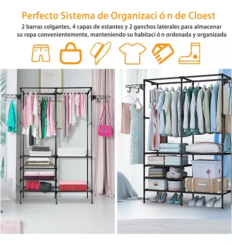 Perchero de metal estable resistente, perchero de ropa de moda, dormitorio  hogar comercial, configuración rápida