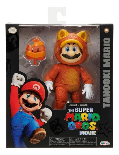 Figura Mario Mapache Pelicula Nintendo 5 