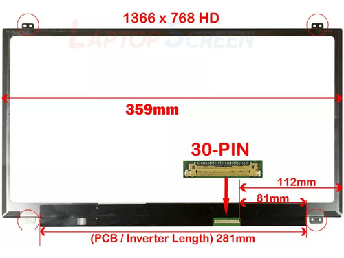 Pantalla Compatible Hp Pavilion 15-aw003la 15-cc063nr 30 Pin
