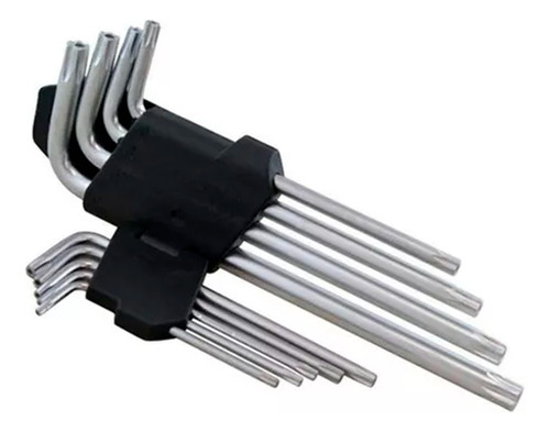 Set 9 Llaves Torx T10 A T50 Cromo-vanadio Mecanica Premium C