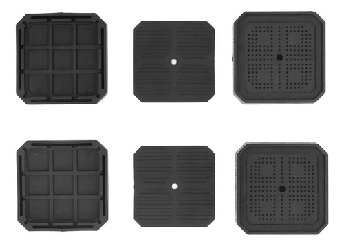 Juego De 8 Elevadores De Cama Semicubiertos En Forma De L, A