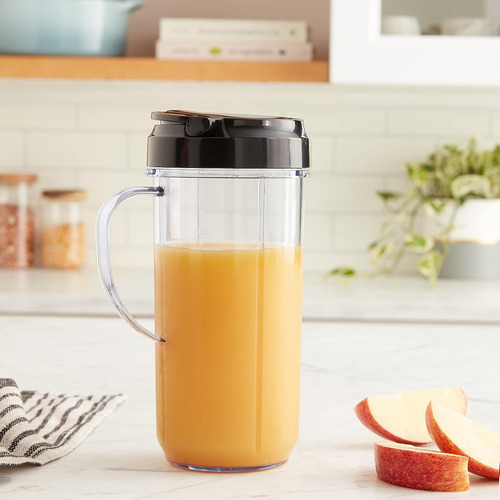 Magic Bullet 22 Onzas Taza De Viaje Con Tapa Superior, Negro