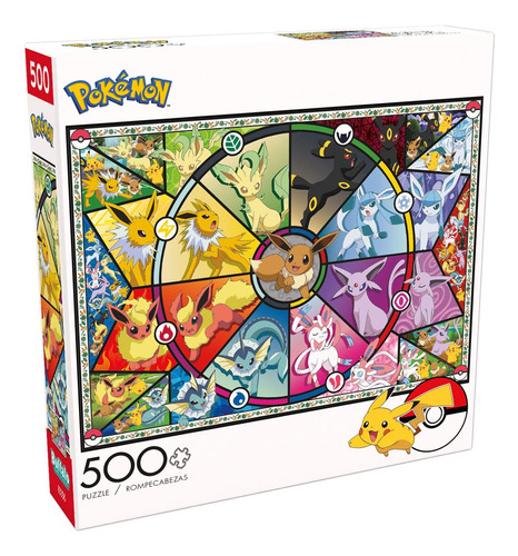 Buffalo Games - Pokémon - Vidrieras De Eevees - Rompecabezas