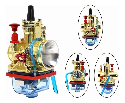 Carburador Golden Pwk De 30 Mm Con Cuenco Flotante Transpare