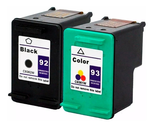 Combo Hp 92 Negro + Hp 93 Color Original