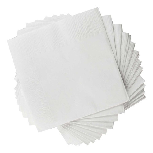 Servilletas Blancas De 1 Capa Paquete De 500 Unidades