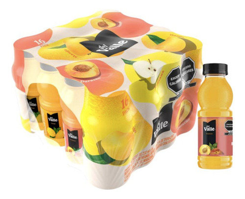 Jugo Del Valle 16 Piezas 237ml Mango Durazno Manzana