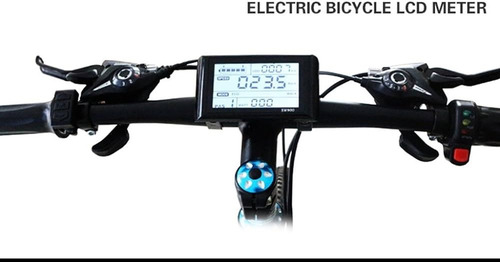 Display De Led Bicicleta Electrica 36v Ebike Kit Electrico Negro