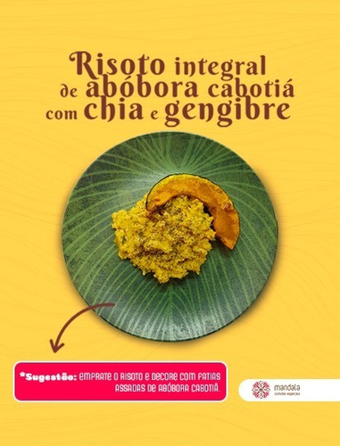 Imagem 4 de 8 de Risoto Integral Abóbora Chia Gengibre Sem Glúten Sem Leite