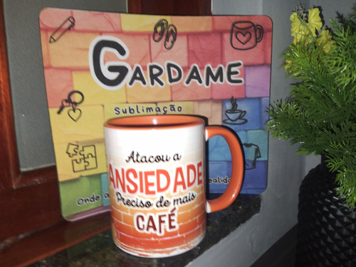Caneca Divertidamente Personagem Ansiedade Gardame Laranja Ansiedade