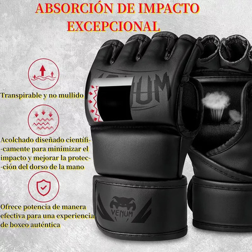 Guantes De Entrenamiento De Medio Dedo Box Mma