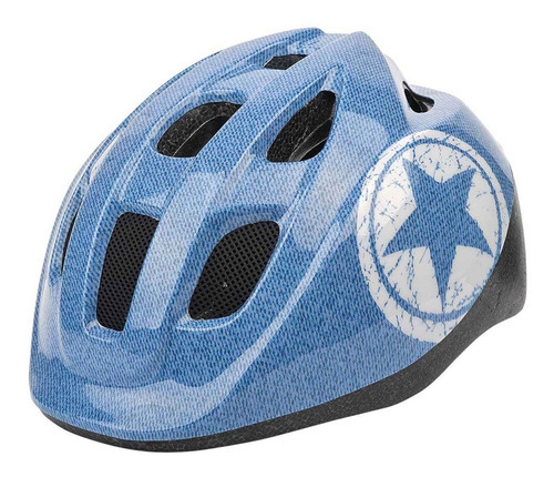 Casco Bicicleta Infantil Polisport Junior Regulable Liviano Color Jeans Talle 52-56 Cm