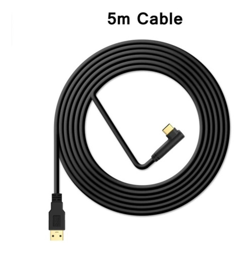 Imagem 2 de 2 de Cabo Usb3.2 Gen1 Usb Para C 5mts Oculus Quest 1 2 Link Cable