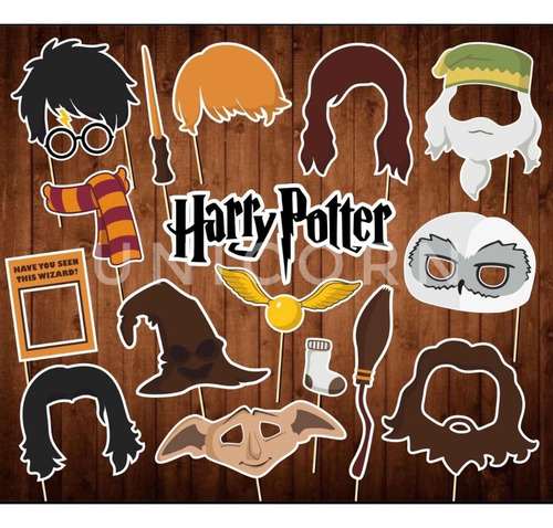 Kit Imprimible - Photo Booth - Props Fiesta Harry Potter