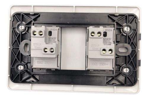 Pack - 10 Interruptor Doble 9/15 10a 250v Blanco - Want