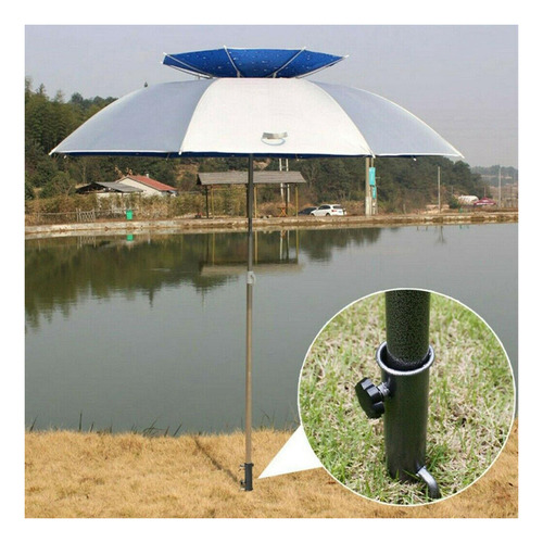 L 2x Base De De Pesca Soporte Jardín De Playa Libre