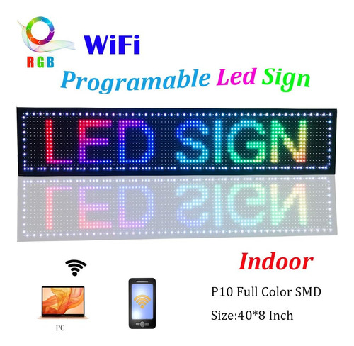 Señales Digitales Led Exteriores P10 De 77 X 14 Pulgad...